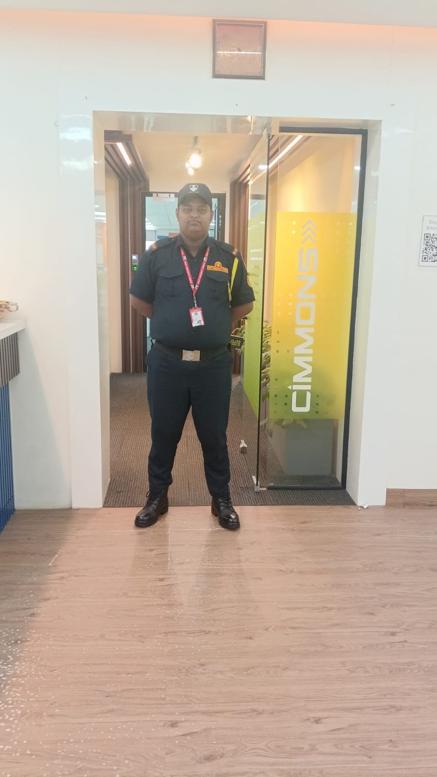 Security check at commercial site